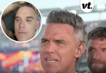 Robbie Williams addresses what white substance that fell out of his mouth at World Cup final was