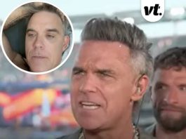 Robbie Williams addresses what white substance that fell out of his mouth at World Cup final was
