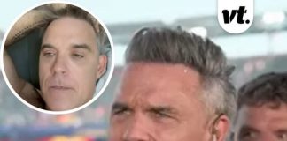 Robbie Williams addresses what white substance that fell out of his mouth at World Cup final was